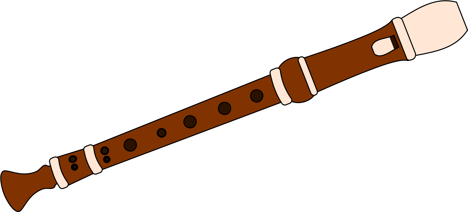 Wooden Flute Illustration.png PNG with transparent background
