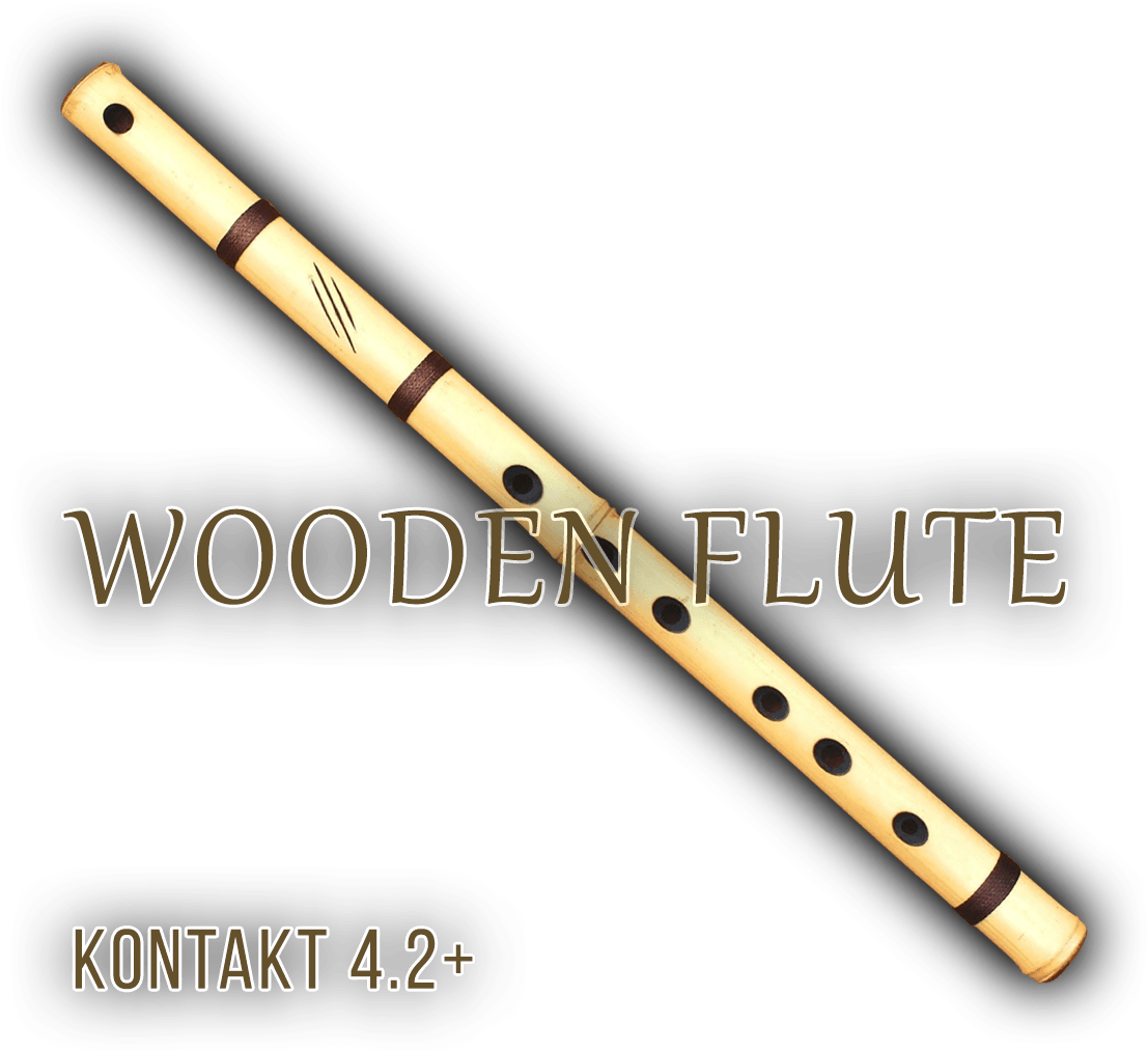 Wooden Flute Musical Instrument PNG with transparent background