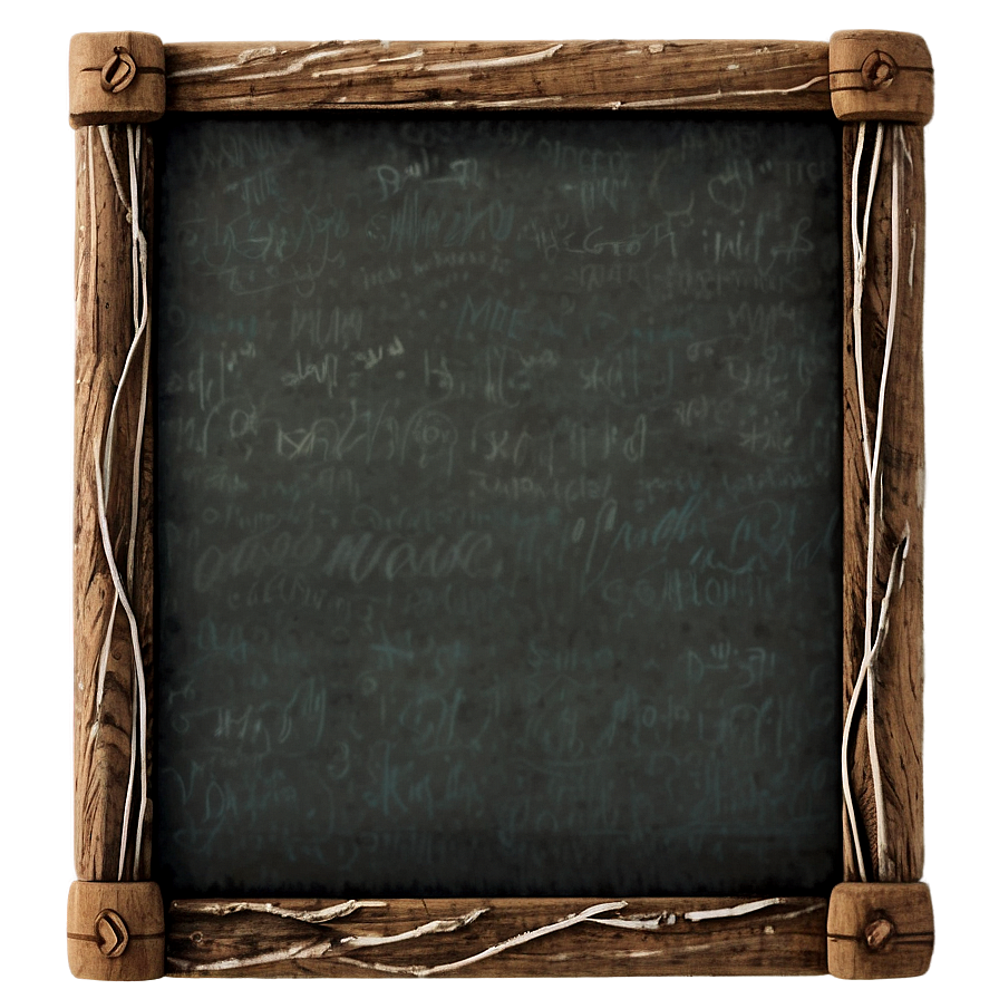 Wooden Frame Chalkboard Png Tlt