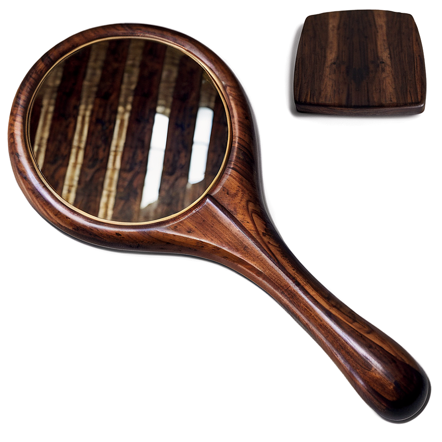 Wooden Hand Mirror Png 9