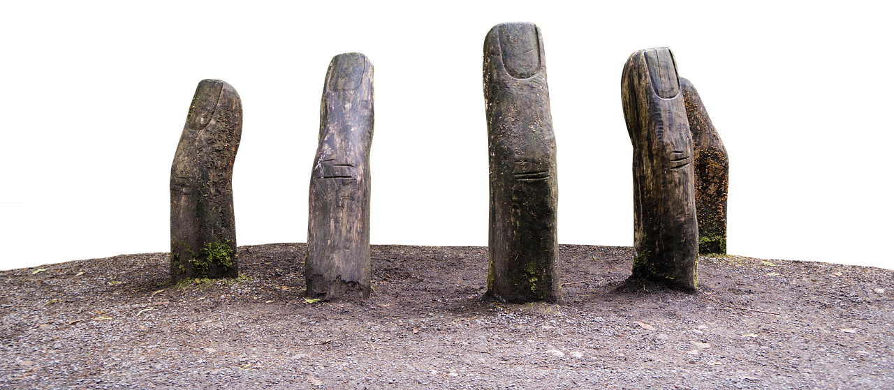 Wooden Hand Sculptures