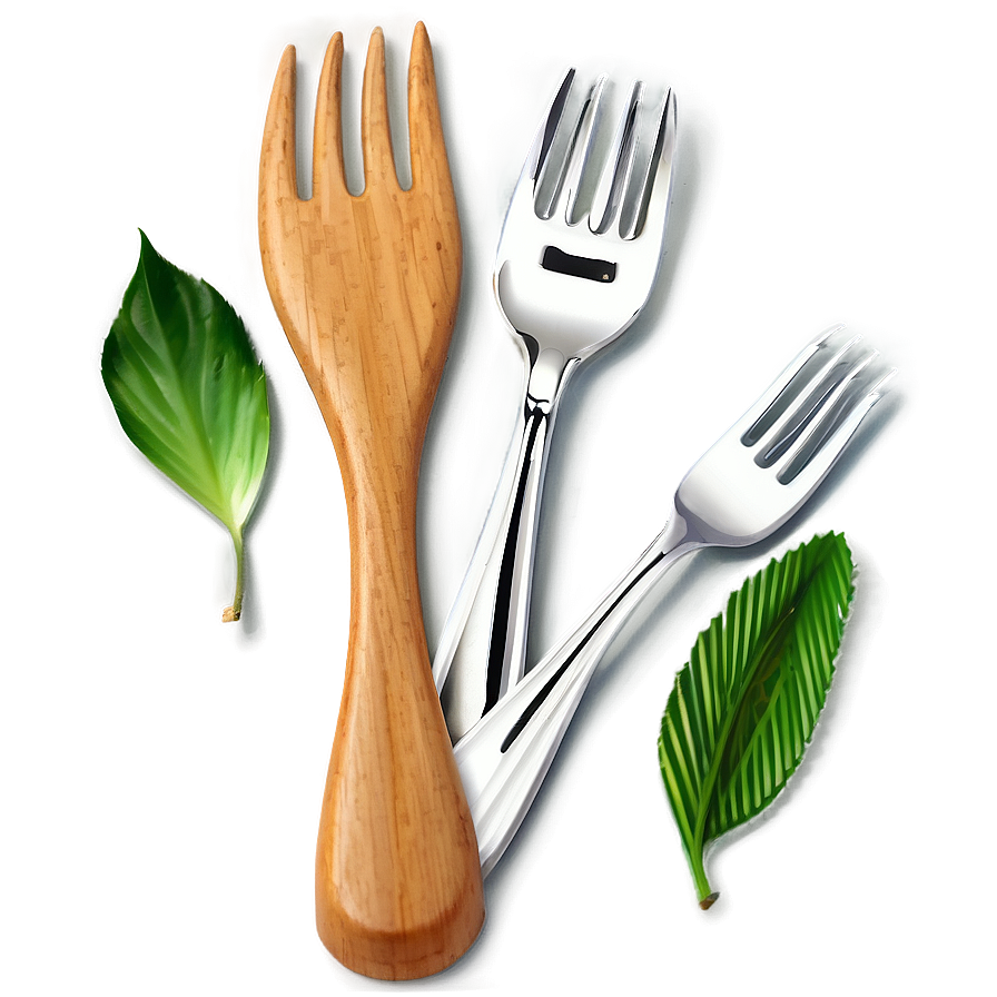 Wooden Handle Fork PNG 05252024 PNG with transparent background