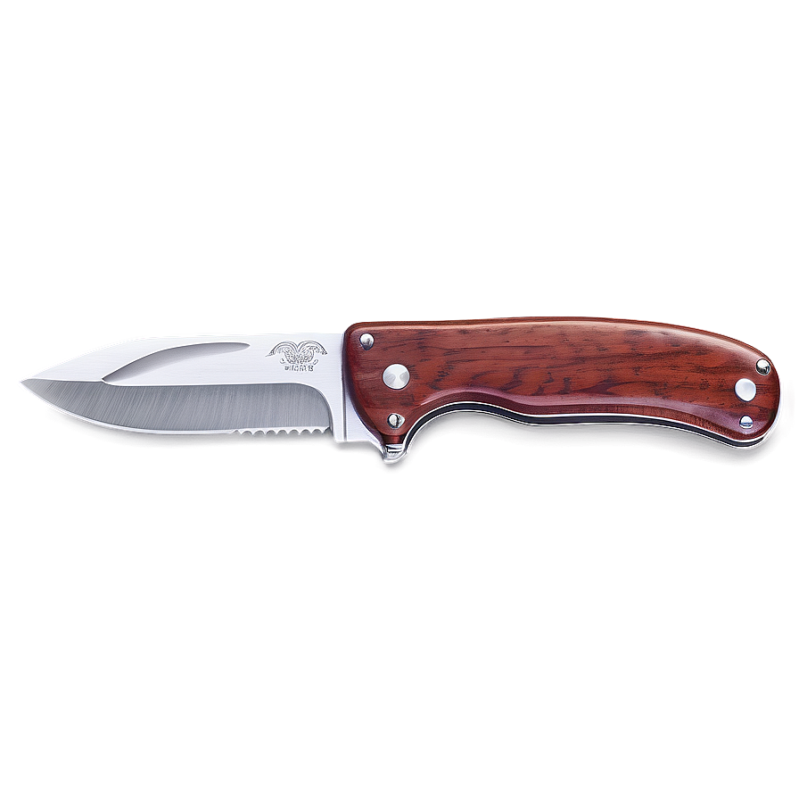 Wooden Handle Pocket Knife Png Afh