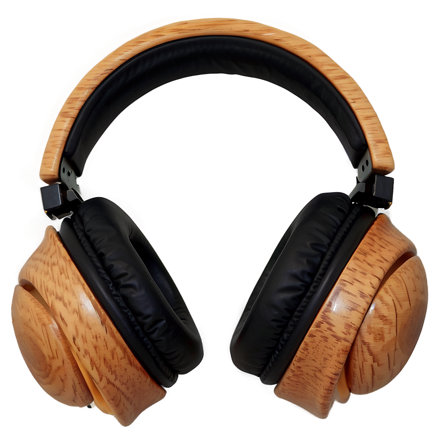 Wooden Headphones Eco-friendly Png Oqu10