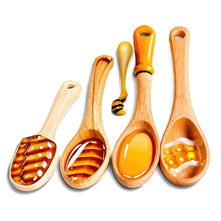 Wooden Honey Spoon Png Gqd