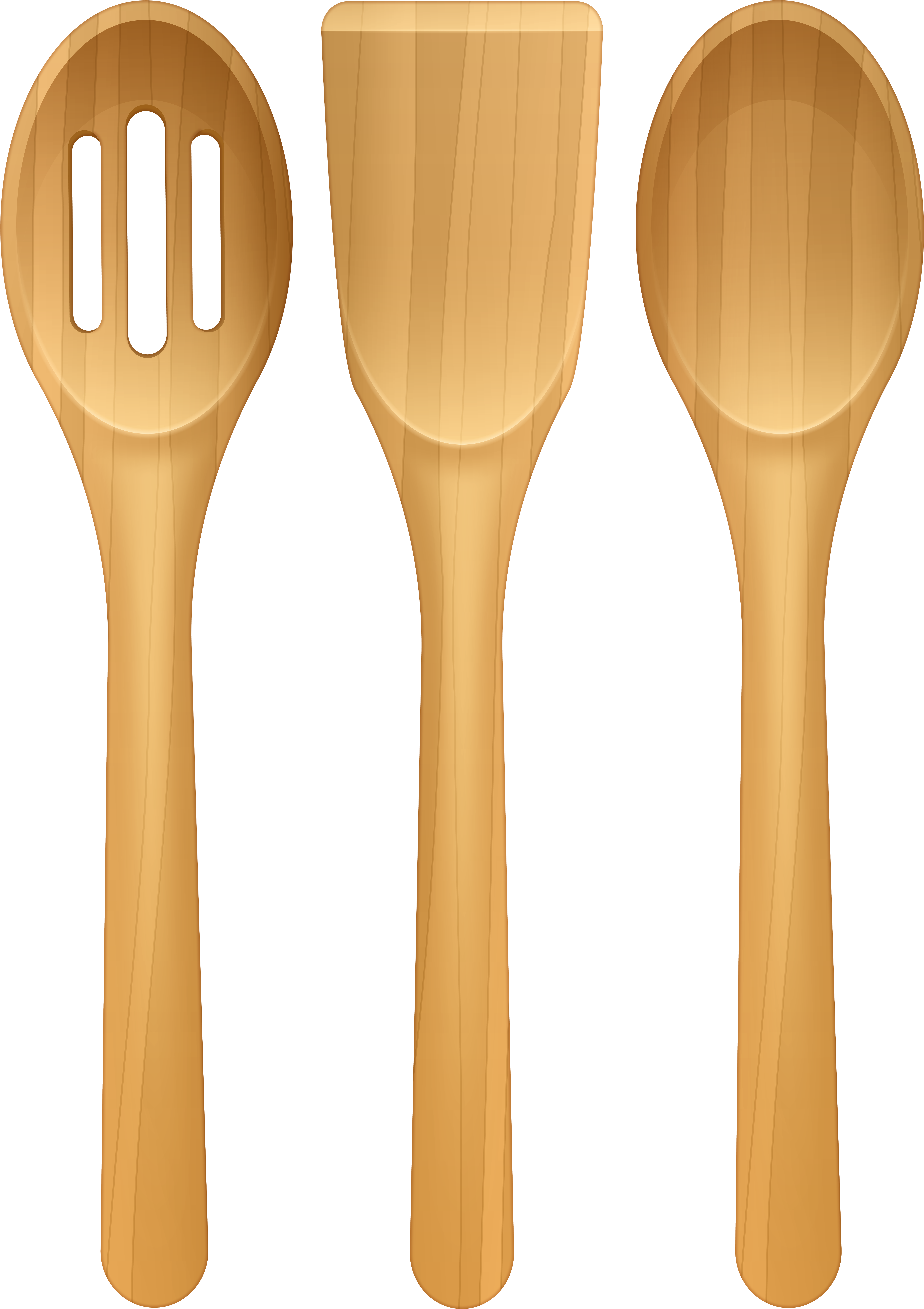 Wooden Kitchen Utensil Set Png Clip Art - Hardwood, Transparent Png PNG with transparent background