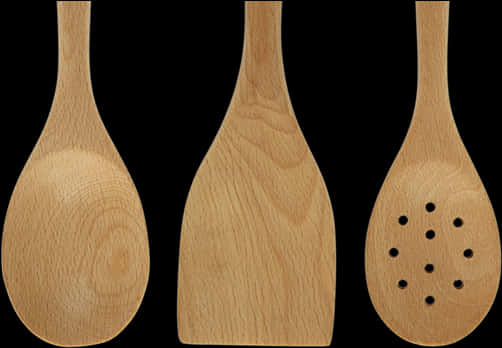 Wooden Kitchen Utensils Set