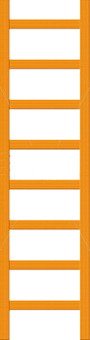 Wooden Ladder Vertical View PNG with transparent background
