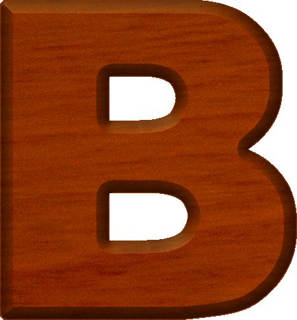 Wooden Letter B Texture