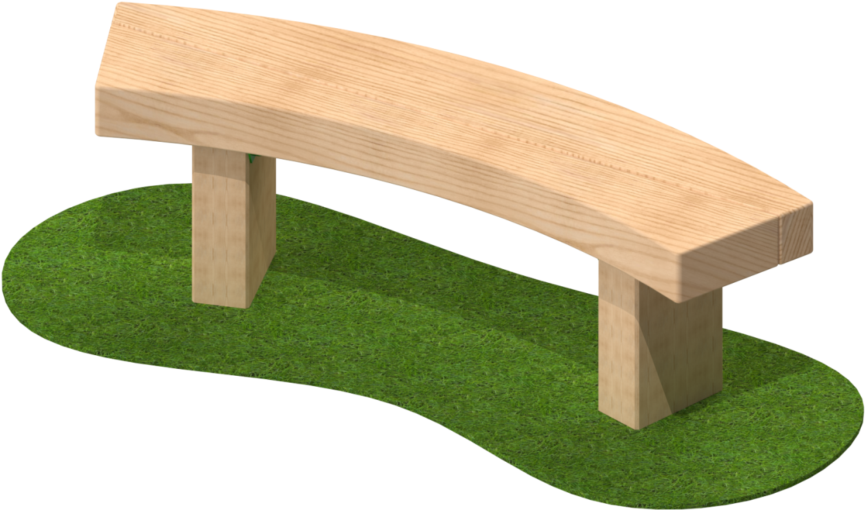 Wooden Park Bench Design