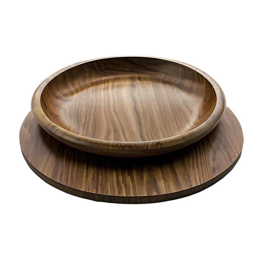 Wooden Plates Design Png 35