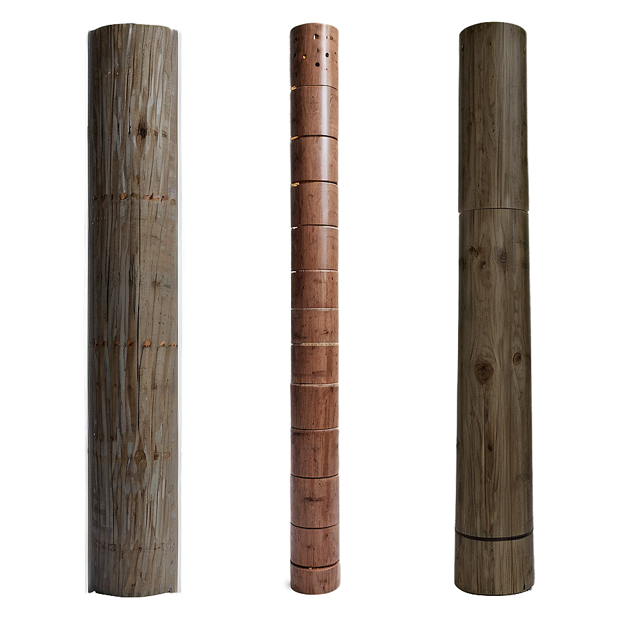 Wooden Pole Design Png 29