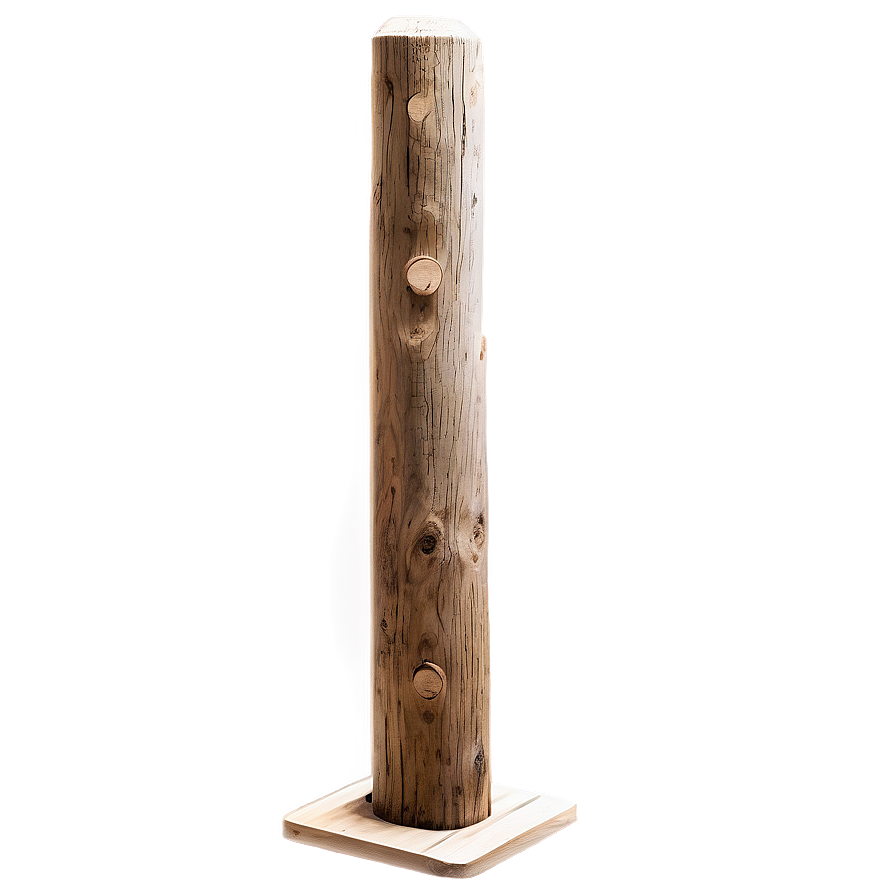 Wooden Pole Standing Png 06282024