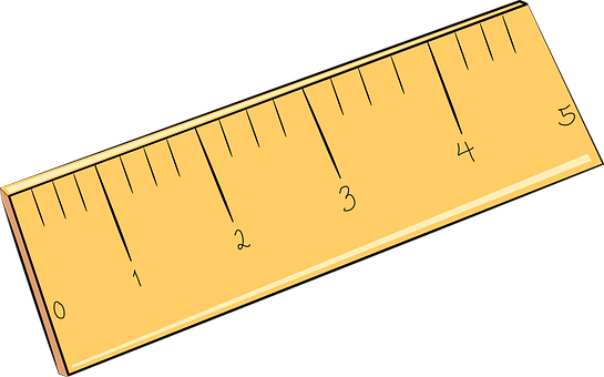 Wooden Ruler Measurement Tool