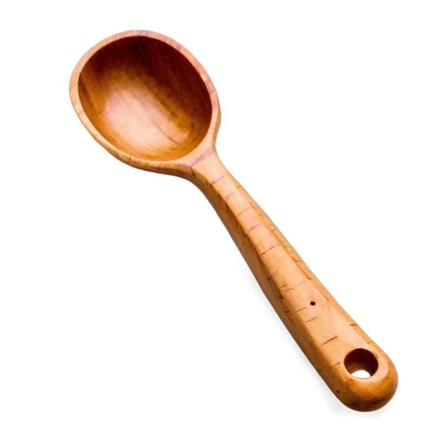 Wooden Scoop Spoon Png 06132024