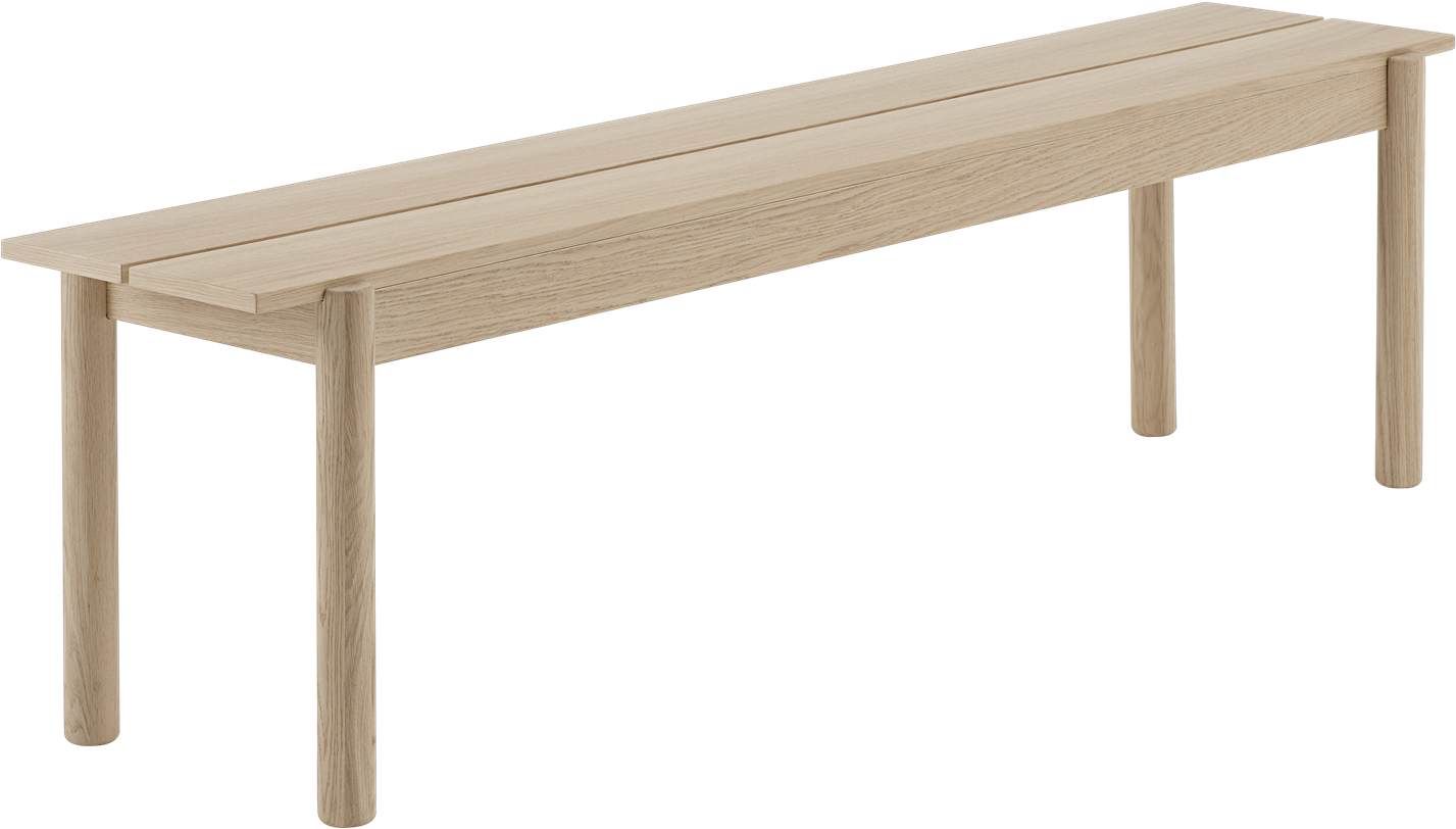 Linear Wood Bench Master Linear Wood Bench 1553600996 - Muuto Linear Wood Bench, HD Png Download PNG with transparent background