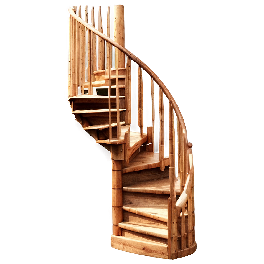 Wooden Spiral Staircase Png Ggr66