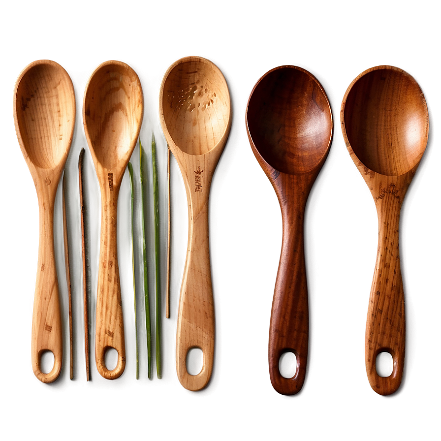 Wooden Spoon Set Png Jux