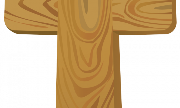 Cross Vector Wooden - Wooden Cross Clipart PNG with transparent background