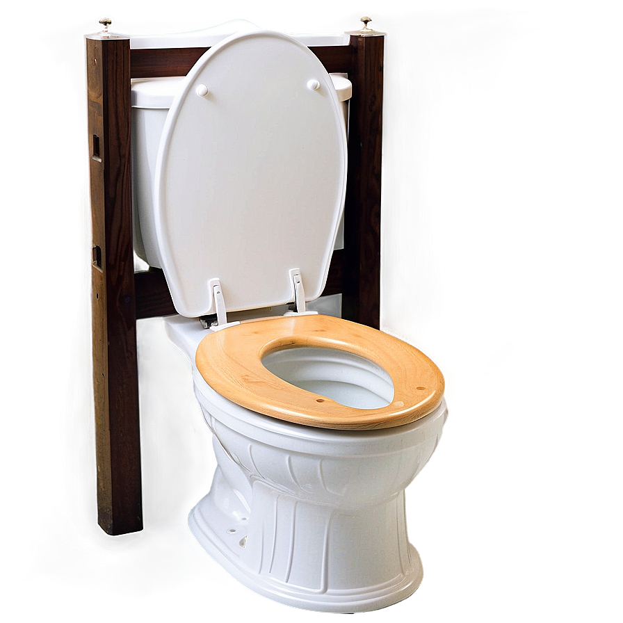 Wooden Toilet Seat Design Png 06262024