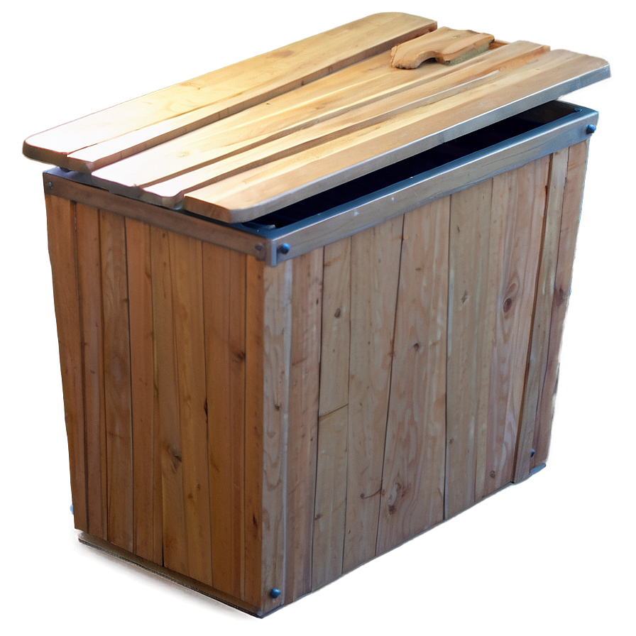 Wooden Trash Bin Draft Png Wqy