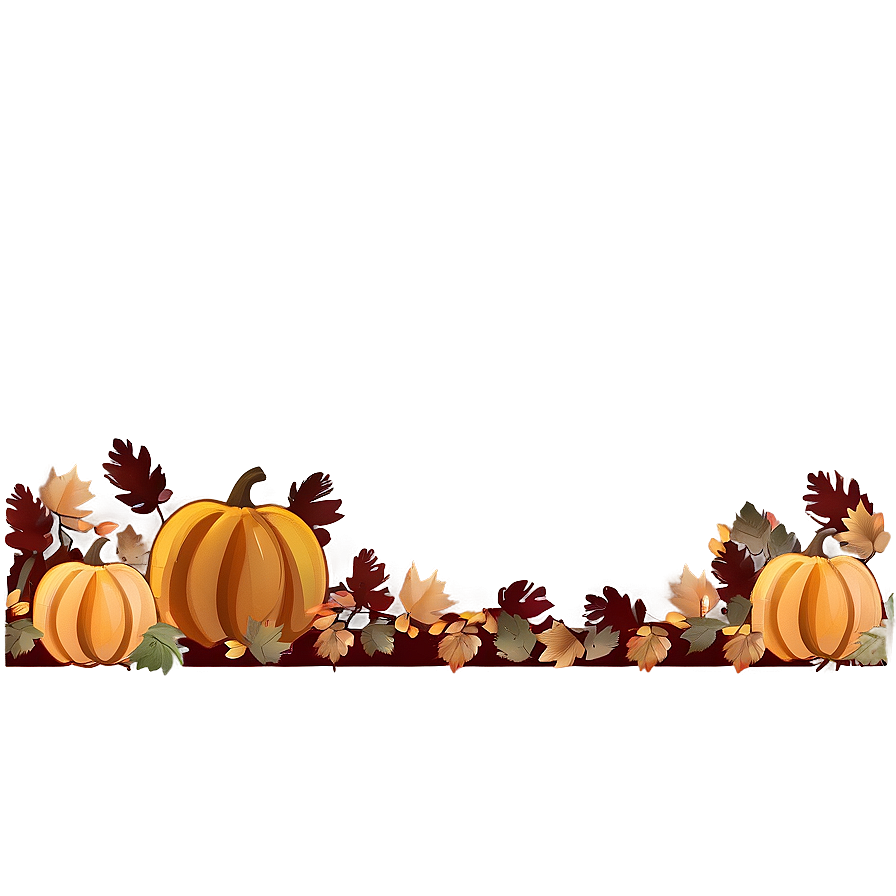 Woodland Thanksgiving Border Png 67