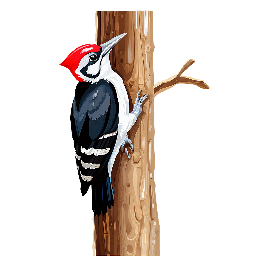 Woodpecker Bird Tree Png Nyo91