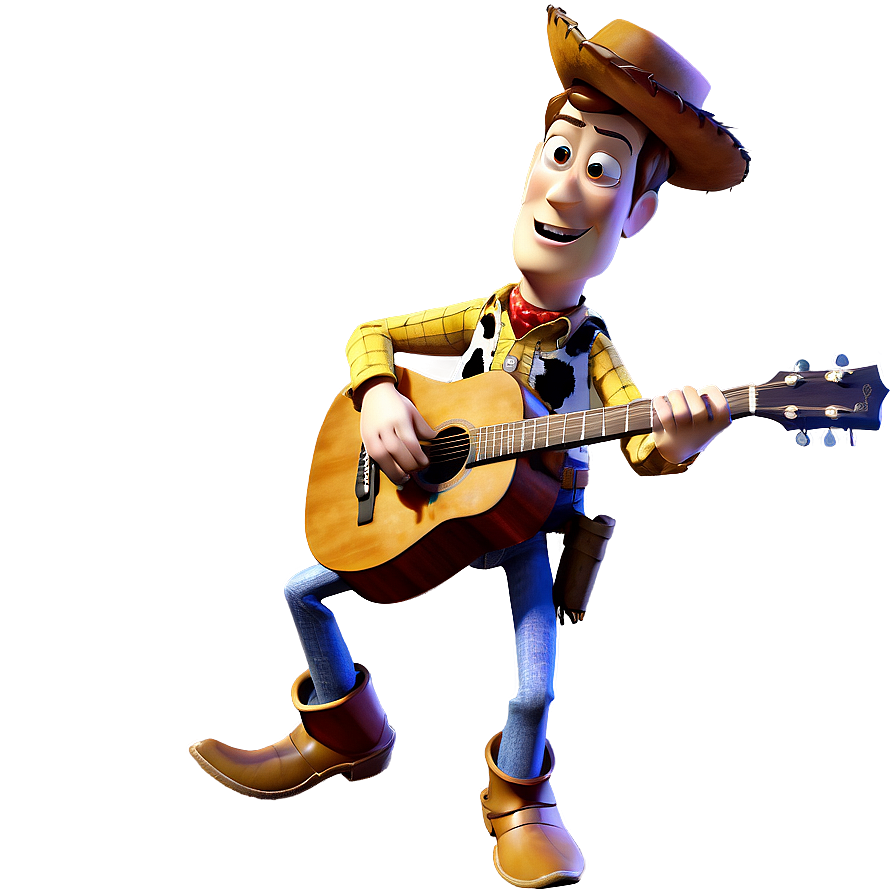 Woody With Guitar Png 05232024