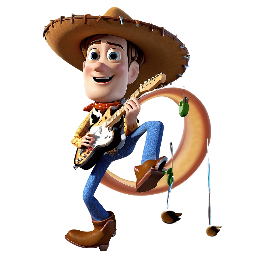 Woody With Guitar Png 05232024