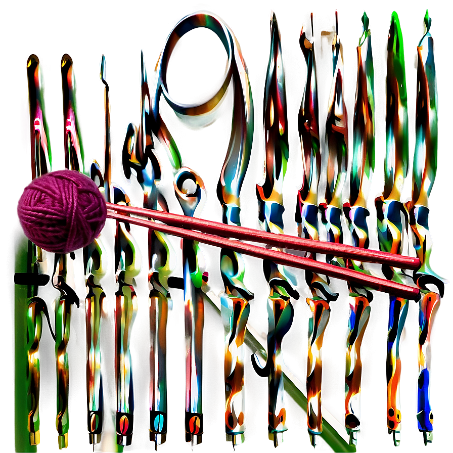 Wool Knitting Needles PNG 6 PNG with transparent background