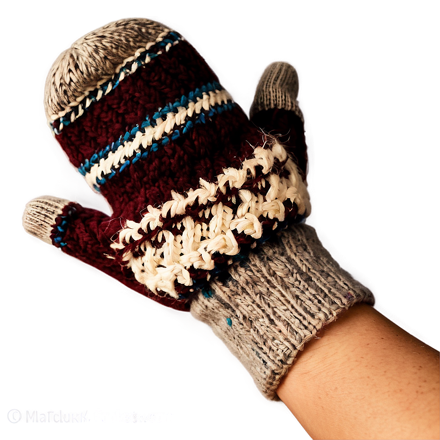 Wool Mittens Cold Weather PNG 06252024 PNG with transparent background