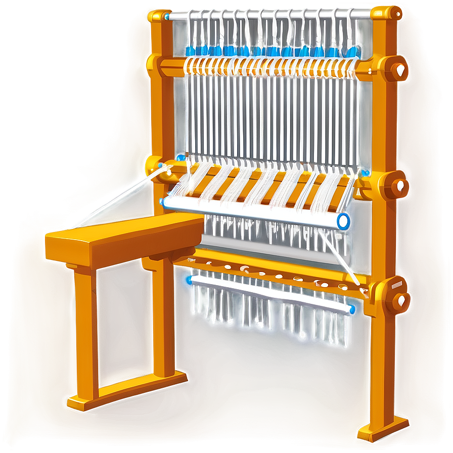 Wool Weaving Loom Png 06252024