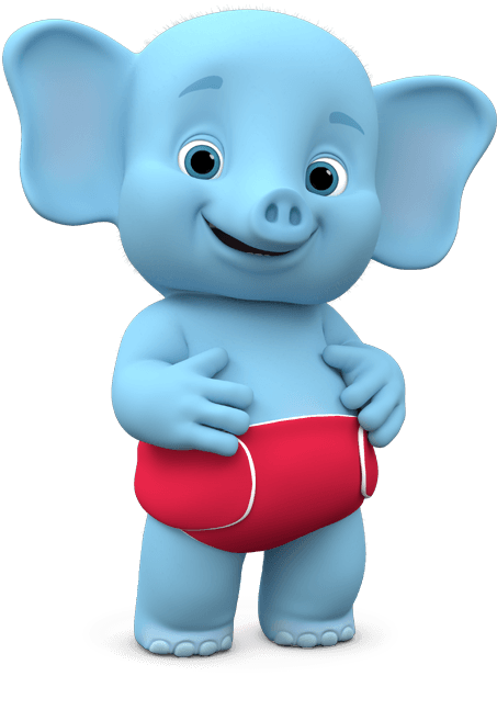 Word Party Animated Elephant Character