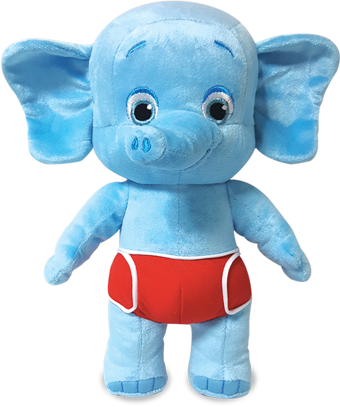 Word Party Blue Elephant Plush Toy