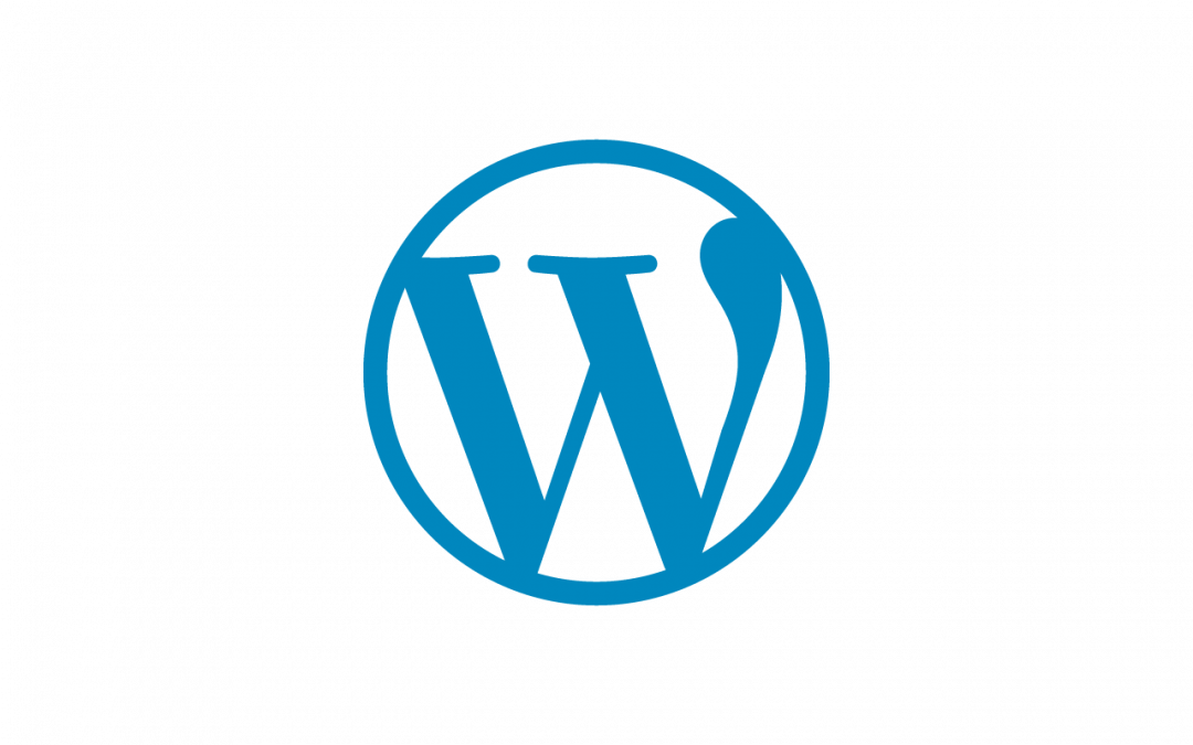 Word Press Logo Blue Background