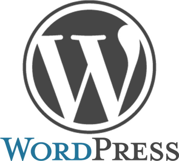 Word Press Logo Blue Background