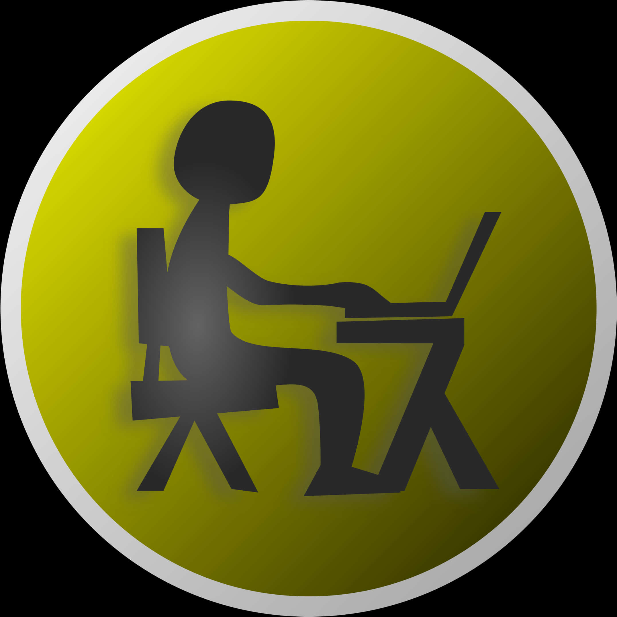 Work From Home Icon PNG with transparent background