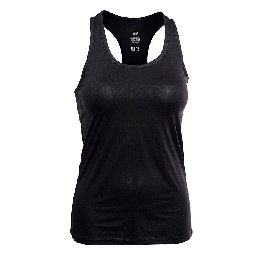 Workout Black Tank Top Png 06282024