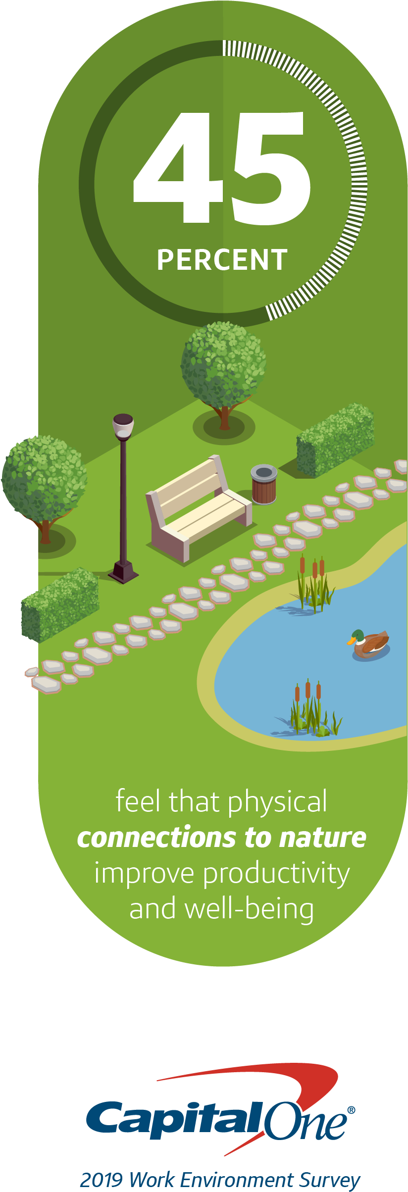 Capital One Infographic On Connection To Nature - Capital One Infographics, HD Png Download PNG with transparent background