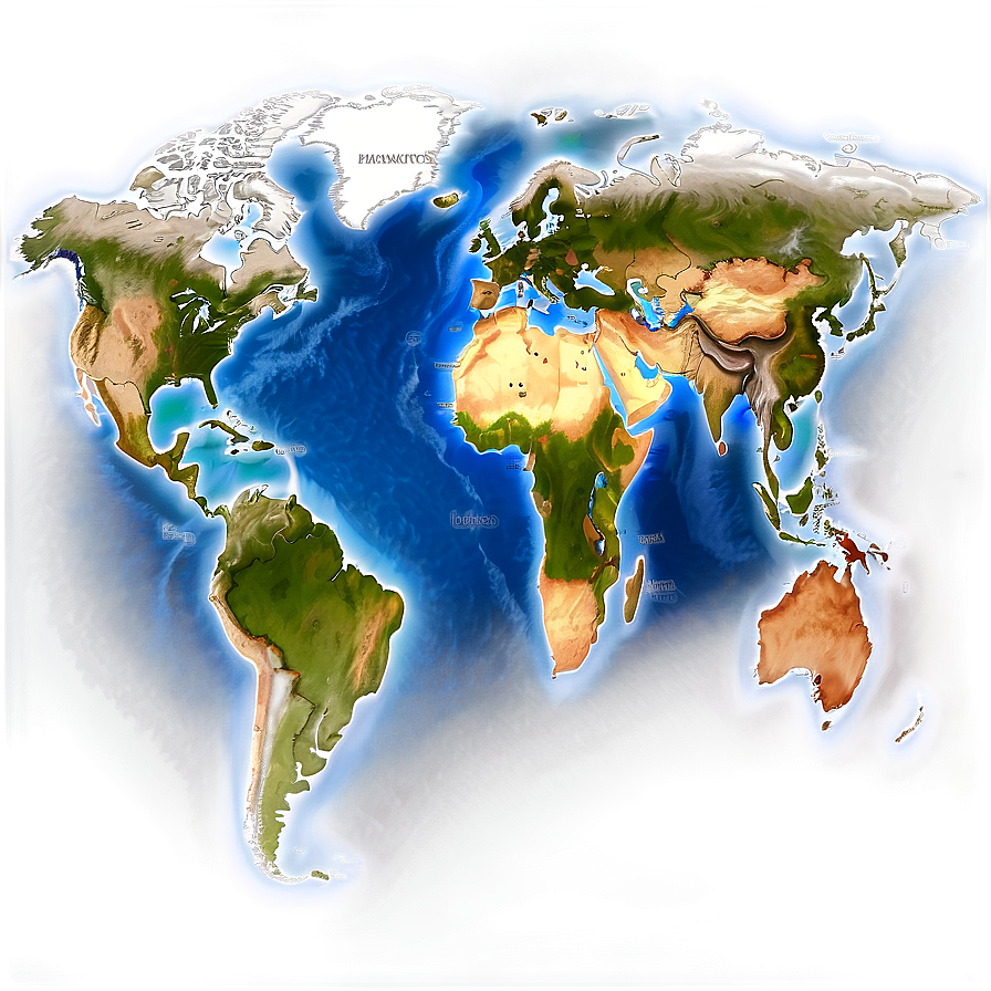World Atlas Map PNG 40 PNG image with a transparent background, free high-resolution download