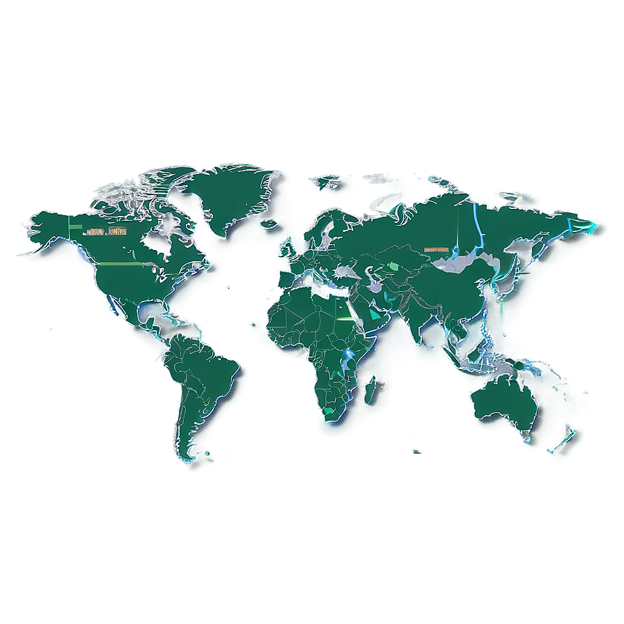 World Map For Flight Paths Png Iks