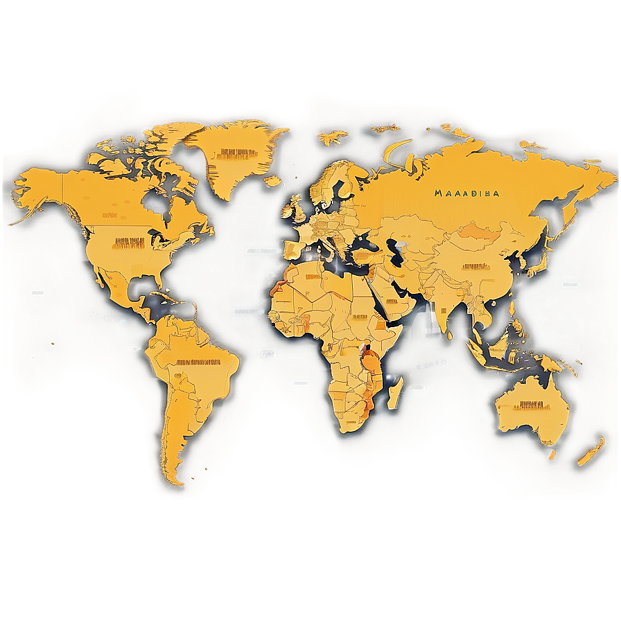 World Map Vector For Wall Art Png Mmf26