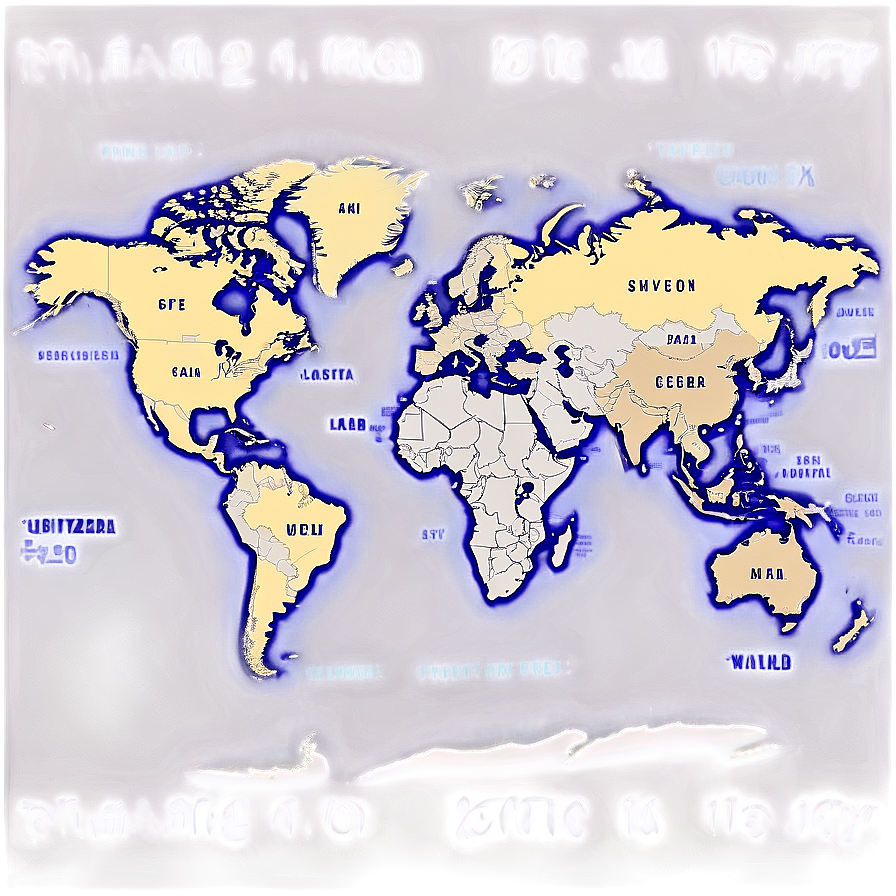 World Map With Countries Labeled Png Qnh11