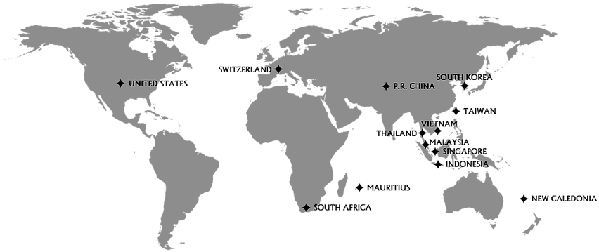 World_ Map_with_ Thailand_ Highlighted