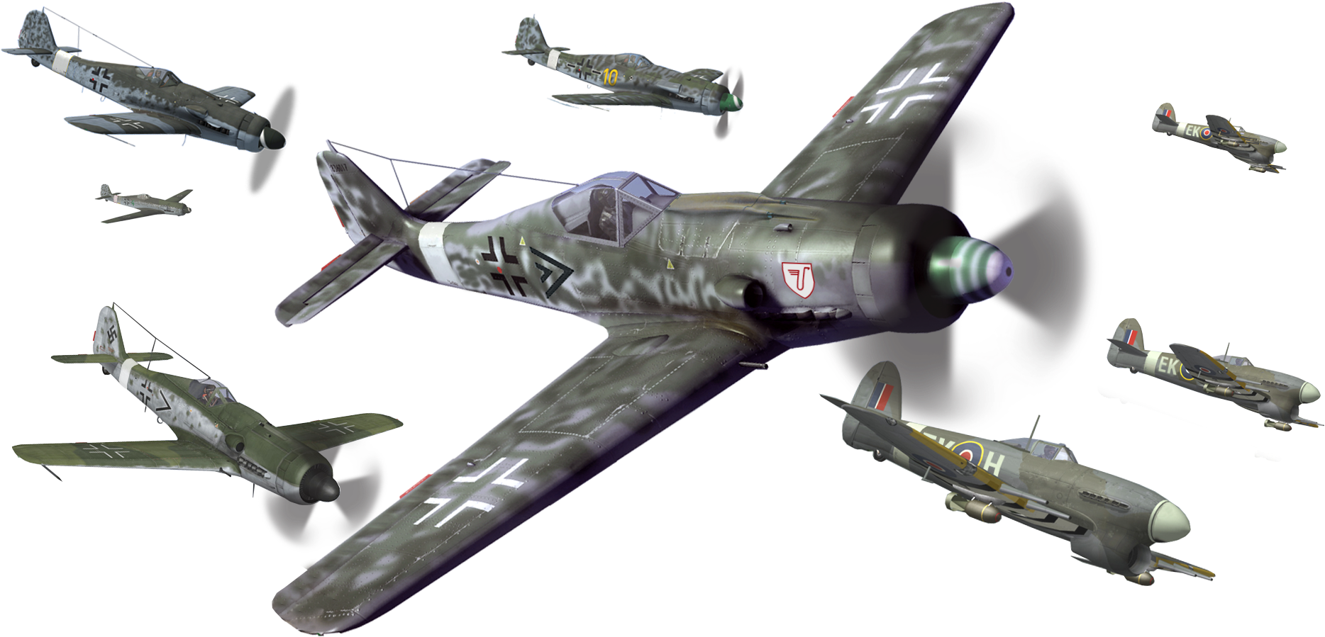 World War 2 Plane Png - Ww2 Planes Png, Transparent Png PNG with transparent background