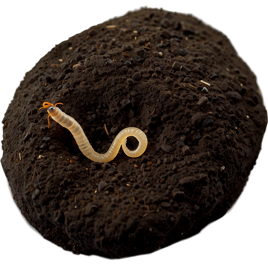 Worm In Soil Profile Png 05242024