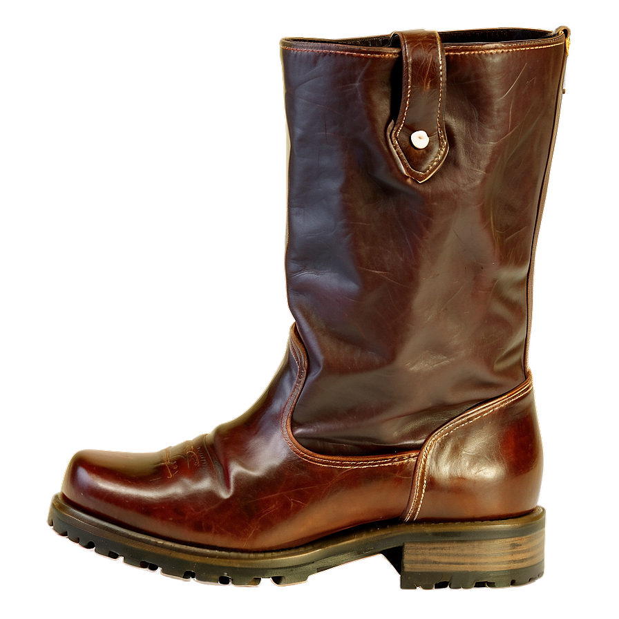 Worn Leather Boots PNG 06252024 PNG with transparent background