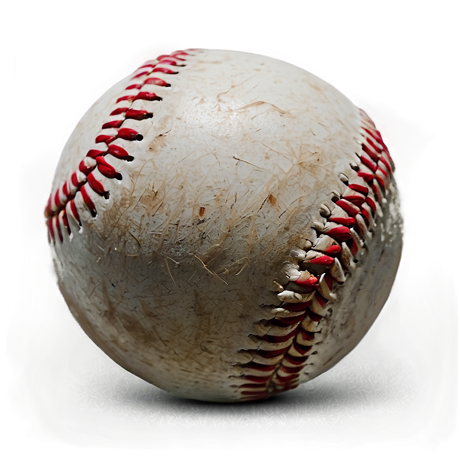 Worn-out Baseball Graphic Png 06282024