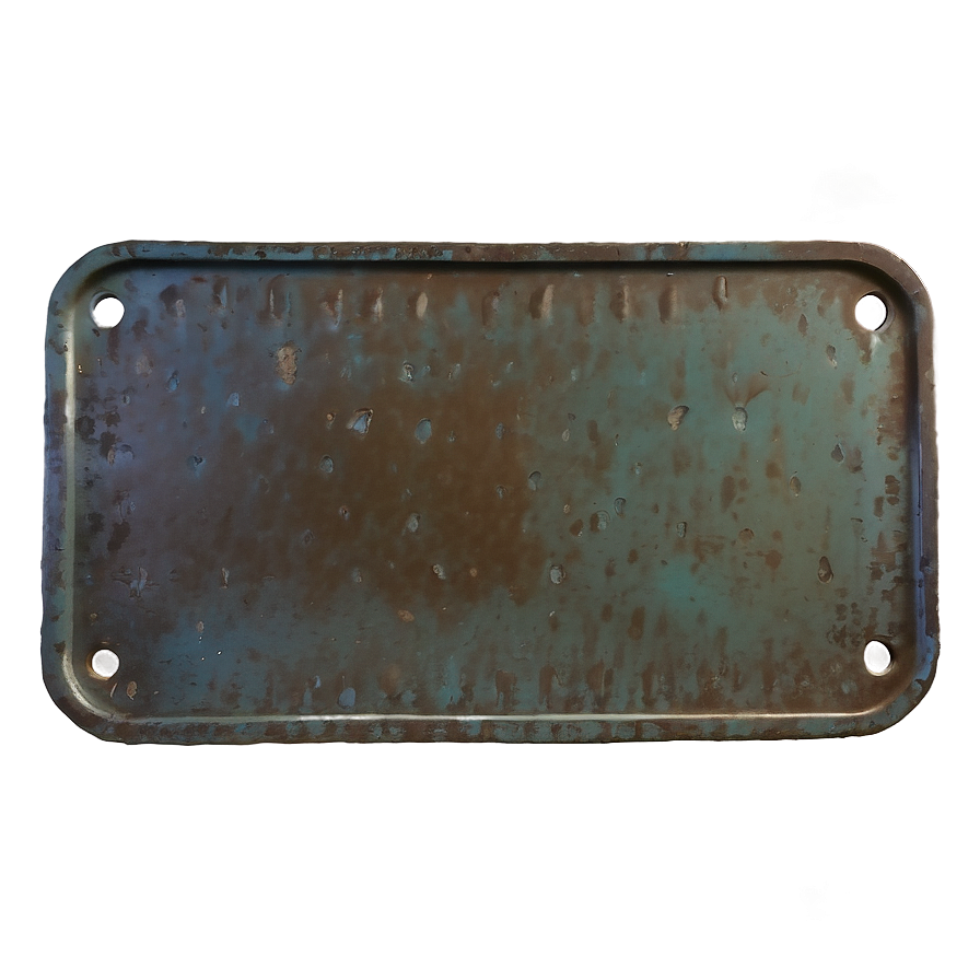 Worn Out Metal Plate Png Ffs23