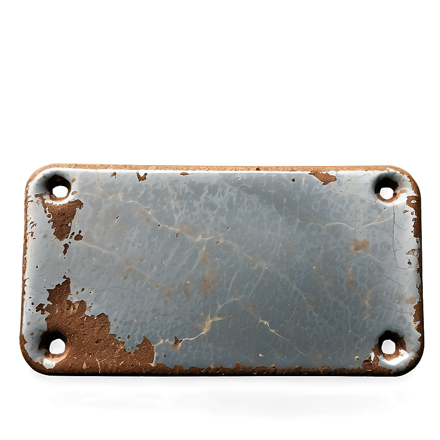 Worn Out Metal Plate Png Ild83